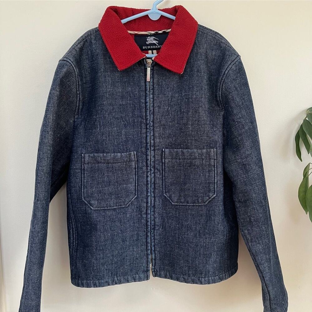 Childrens Burberry denim jacket, size youth 12